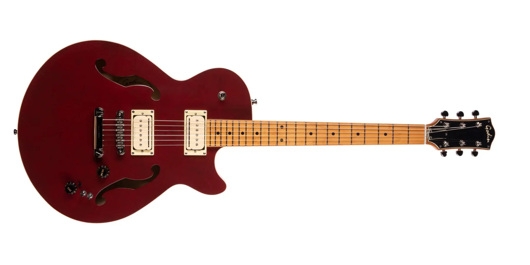 Godin Guitars Montreal Premiere Pro Electric Guitar with Gigbag - Aztek Red G52363