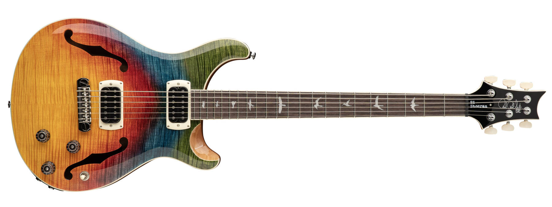PRS Guitars SE Ed Sheeran Hollowbody I Piezo Baritone Electric Guitar with Gigbag - Kaleidoscope 117232::1E