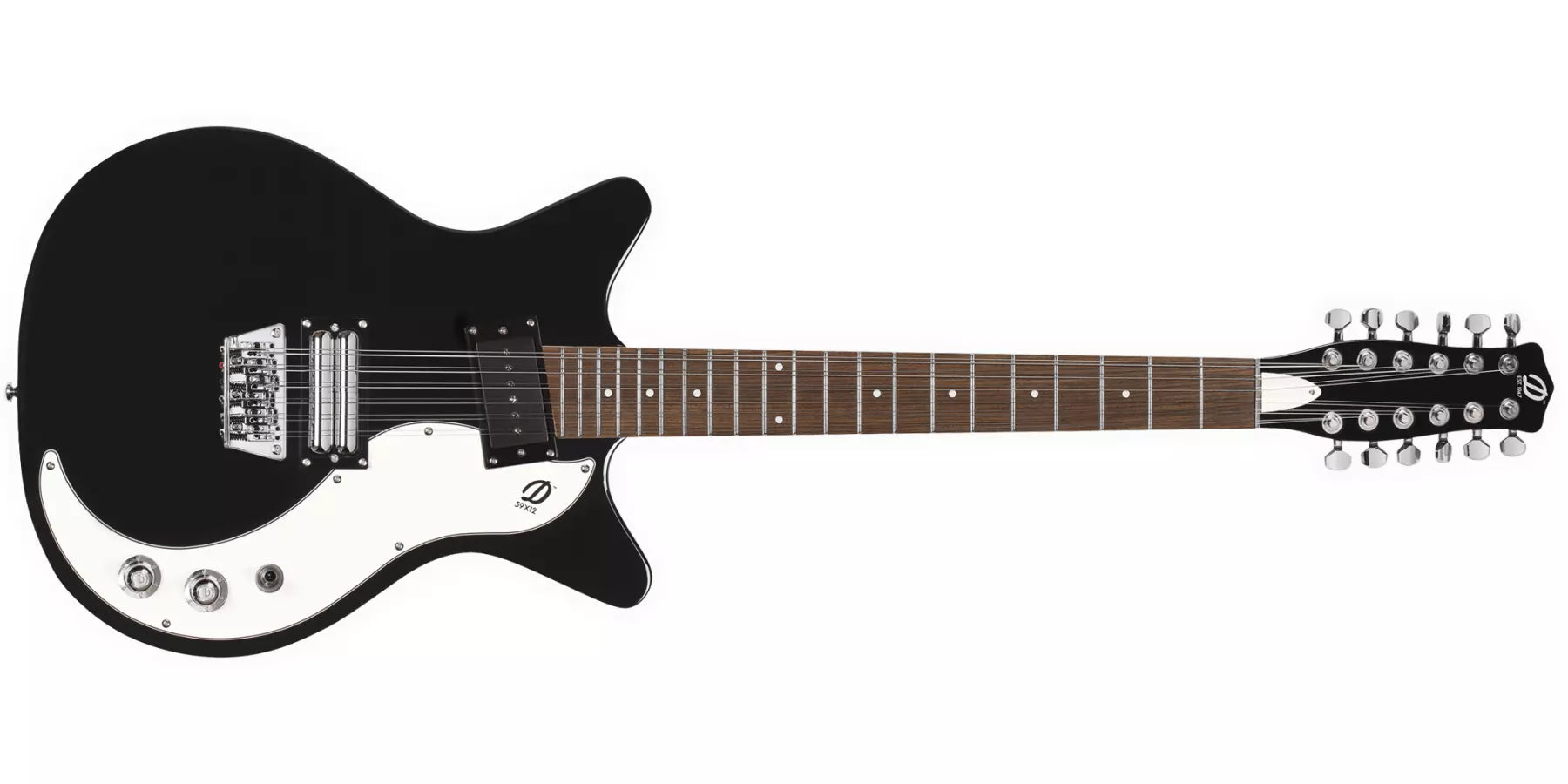 Danelectro 59X12 12 String Electric Guitar - Black D59X12-BLACK