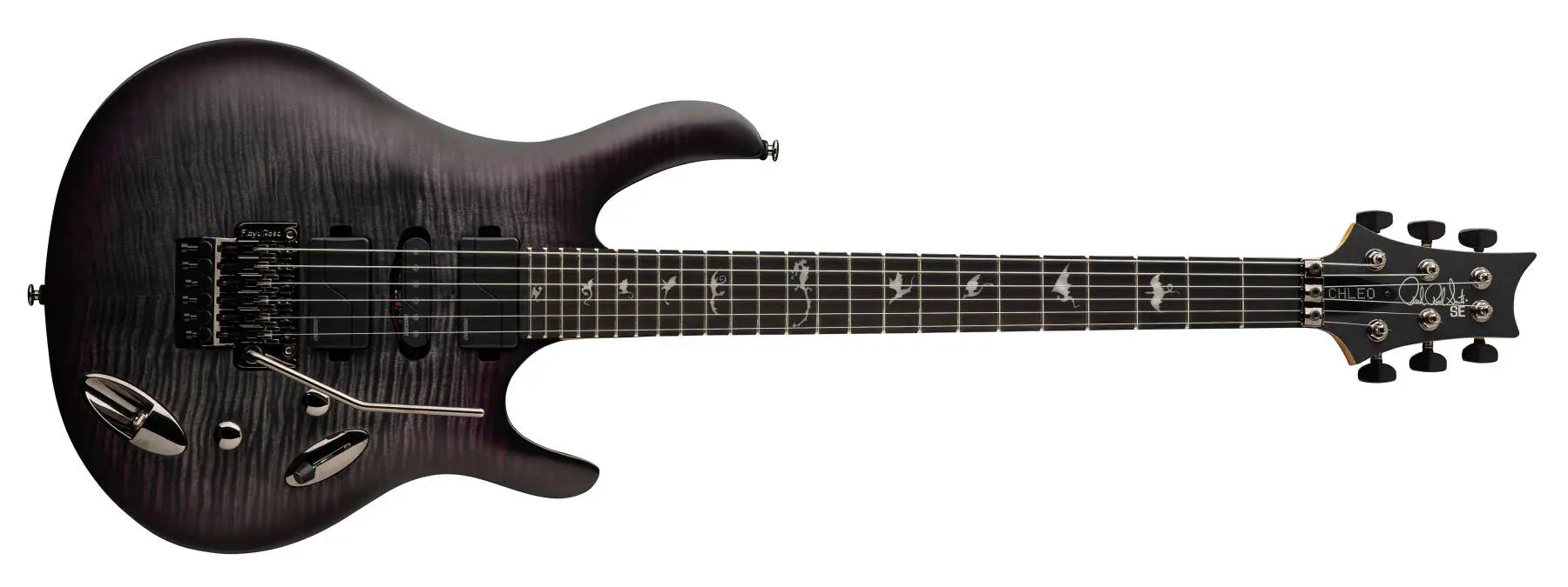PRS Guitars SE Chleo Herman Li Dragon Force Electric Guitar with Gigbag - Charcoal Purple Burst 115397::H1