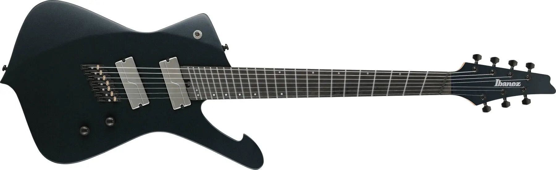Ibanez Iceman Axe Design Lab Multi-Scale 7-String Electric Guitar with Gigbag - Iron Pewter ICMS721IPT