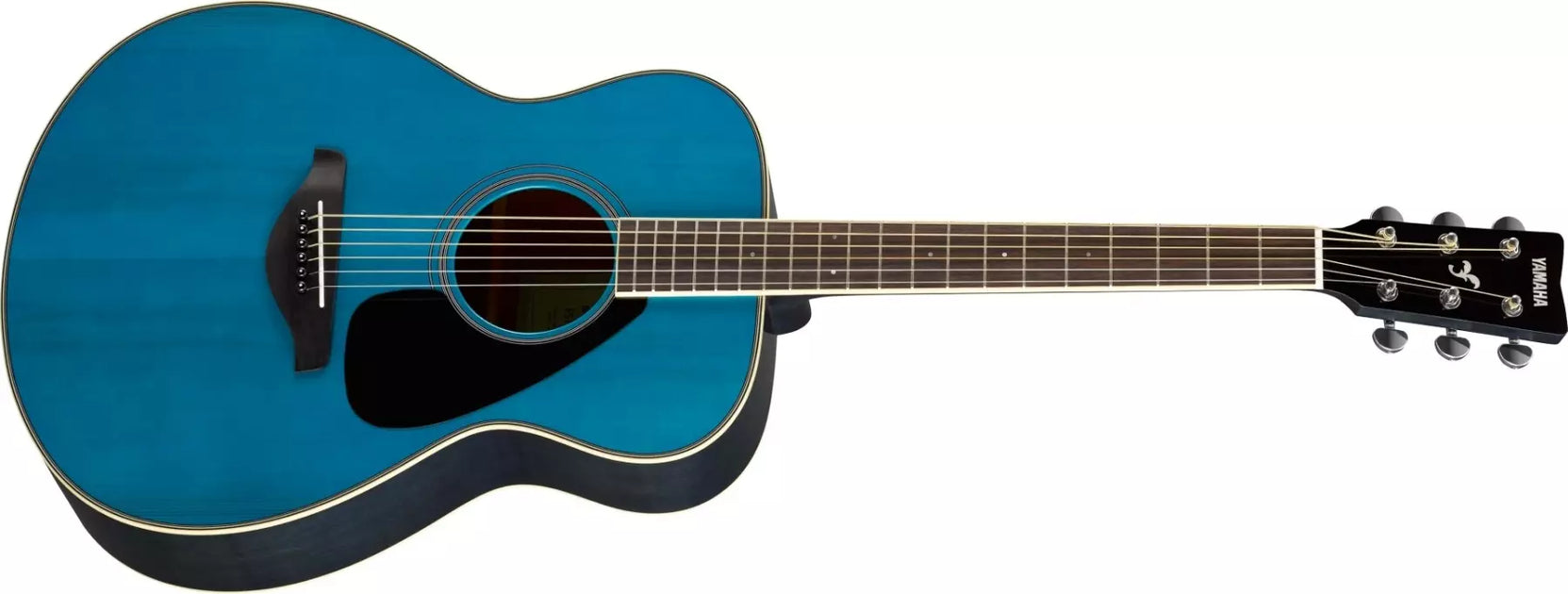 Yamaha FS820 Small Body Acoustic Guitar w/ Solid Spruce Top - Turquois ...