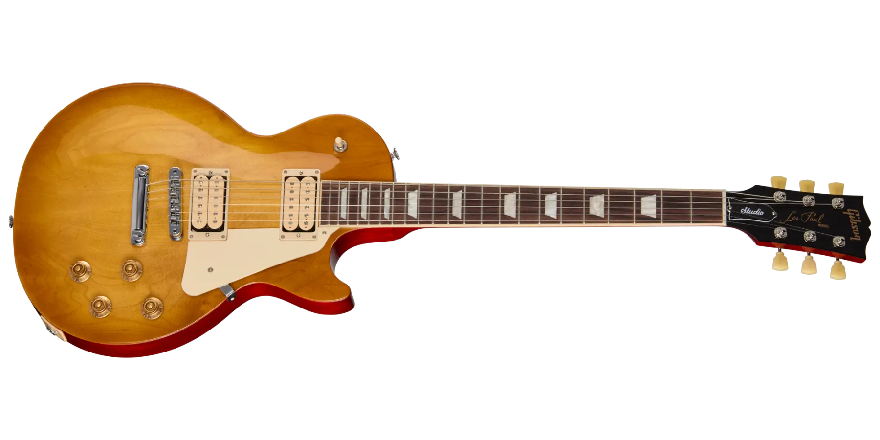 Gibson Les Paul Studio Double Trouble Electric Guitar with Softshell Case - Dirty Lemon LPSTDCW26DRCH