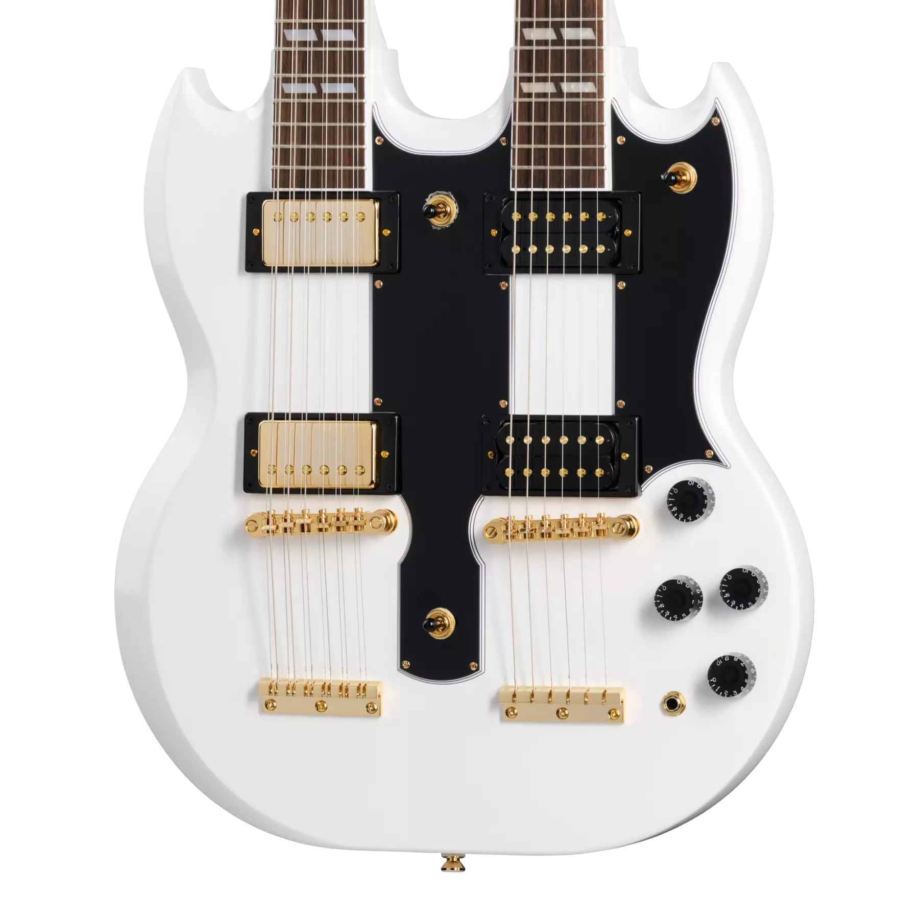 Epiphone EDS-1275 Doubleneck EI1275AWGH – Alpine White W/ HARDSHELL CASE LIMITED EDITION SERIAL NUMBER 25021521360 - 11.6 LBS