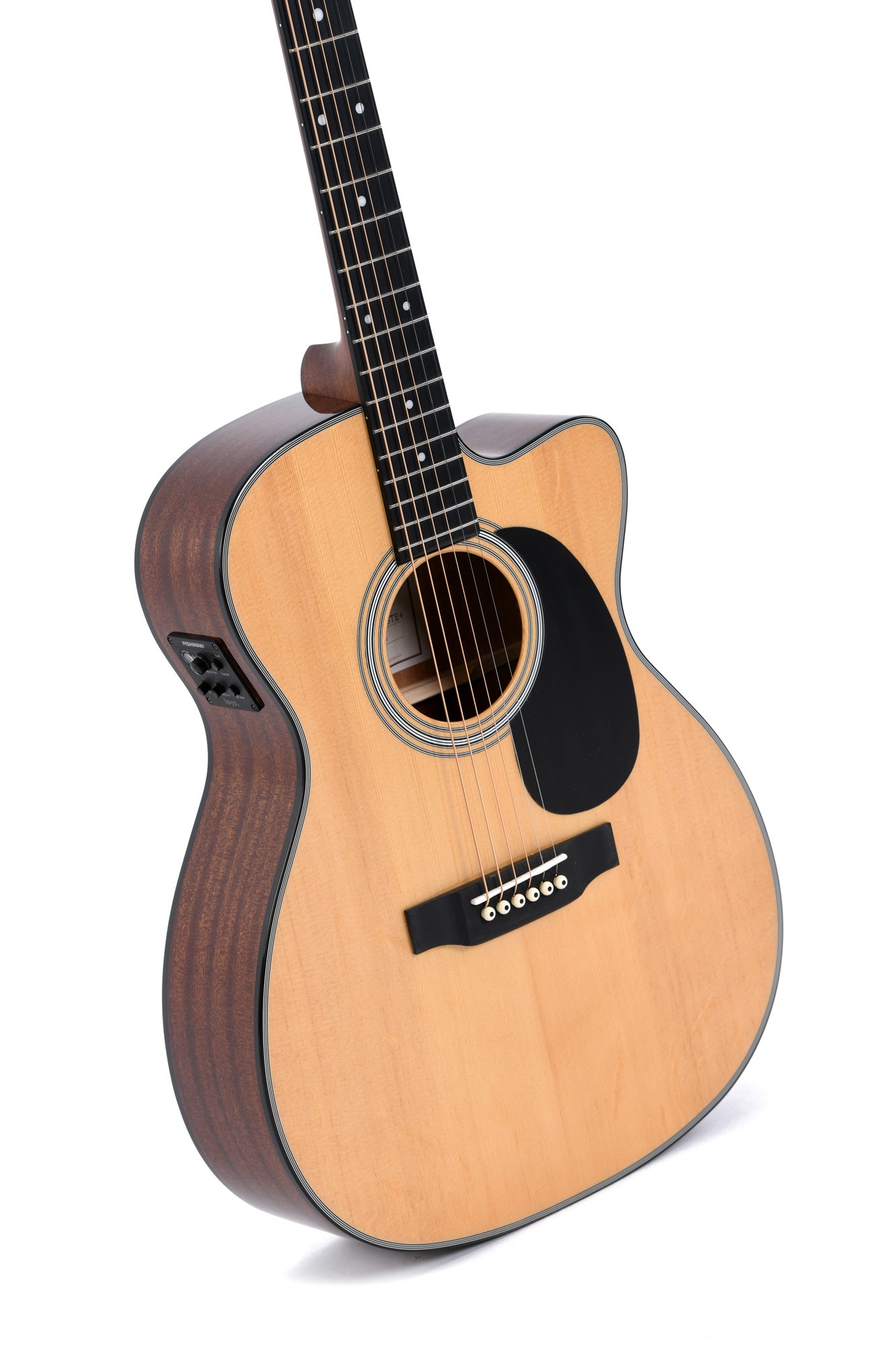 Sigma Guitars 1 Series Auditorium Acoustic / Electric Guitar, Natural 000MC-1E
