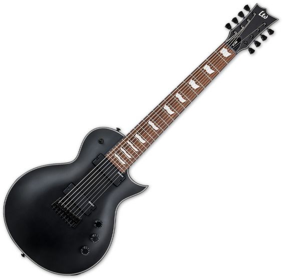 ESP LTD BLACK SATIN 8-STRING ELECTRIC GUITAR LEC258BLKS