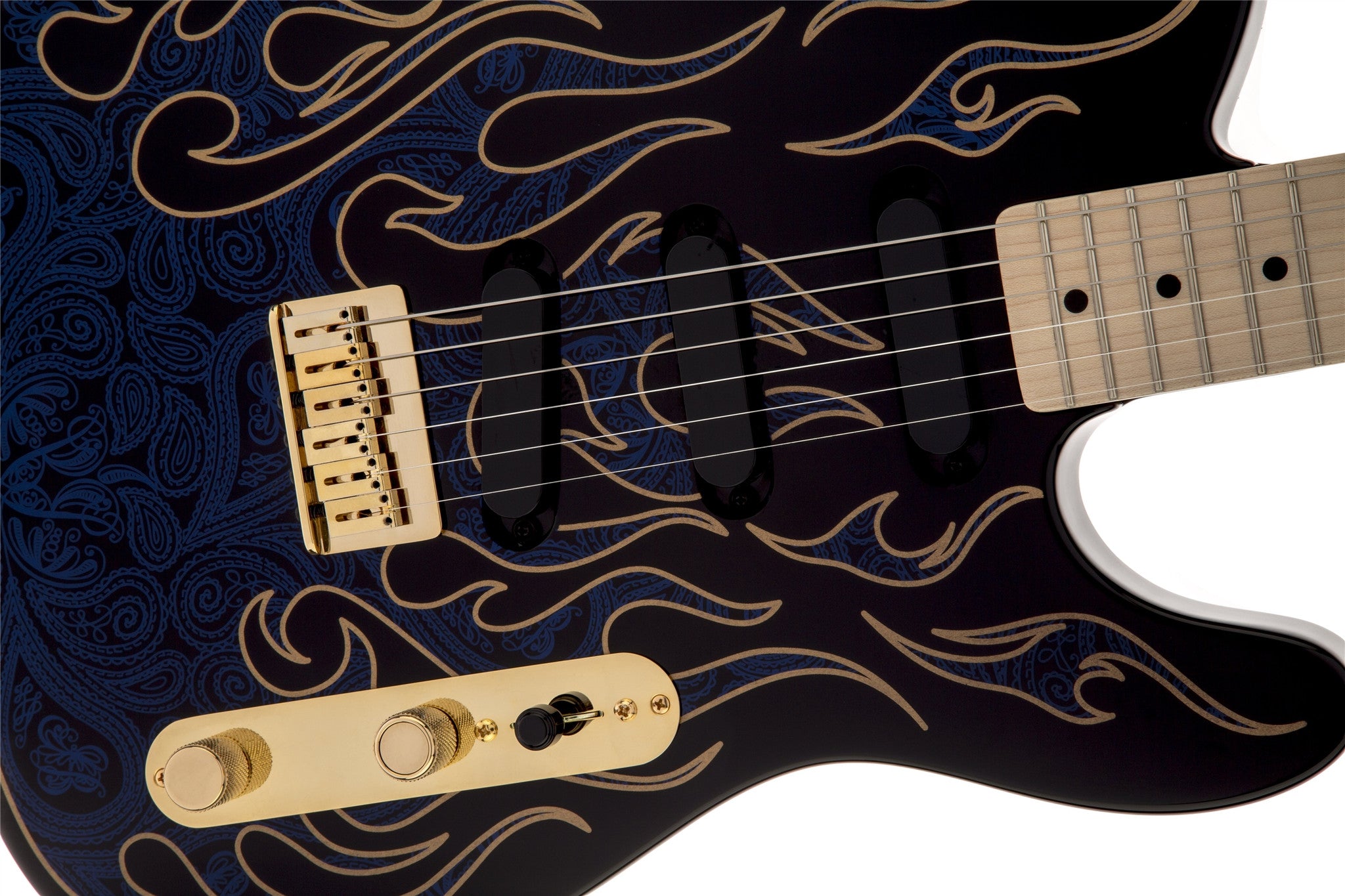 Fender James Burton Telecaster®, Maple Fingerboard, Blue Paisley Flames 0108602888 - L.A. Music - Canada's Favourite Music Store!