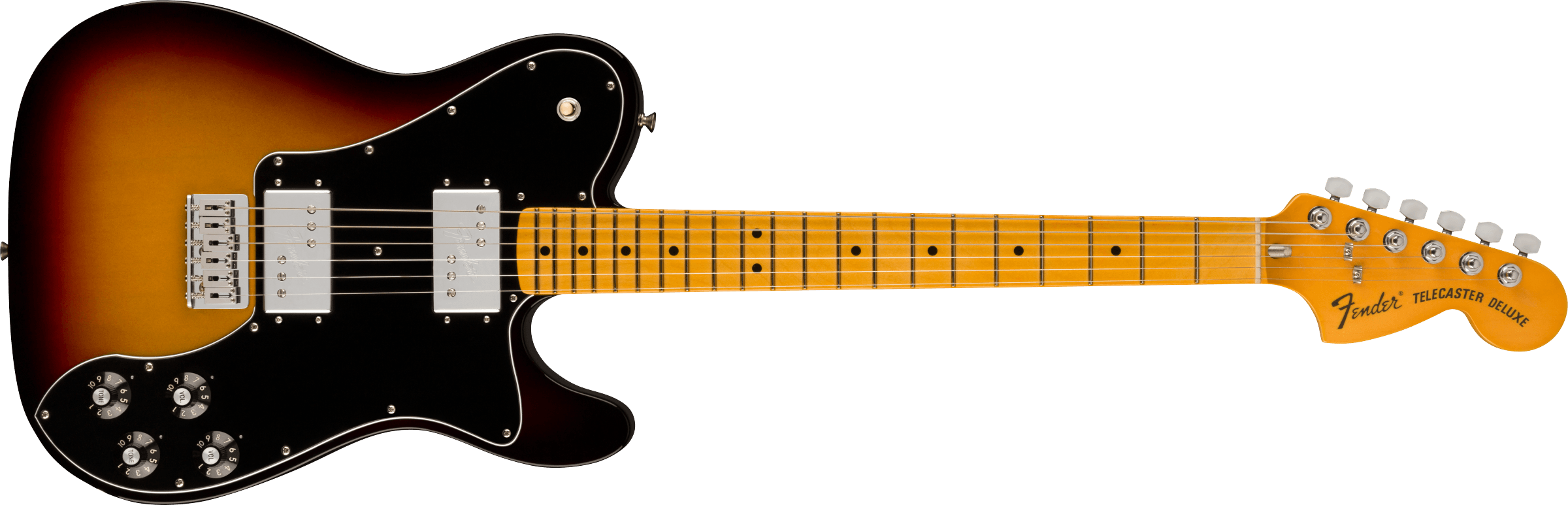 Fender American Vintage II 1975 Telecaster® Deluxe, Maple Fingerboard,  3-Color Sunburst 0110332800