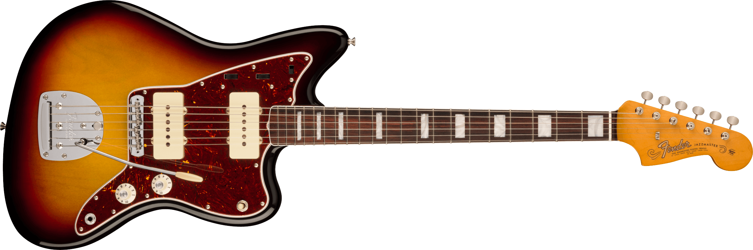 Fender American Vintage II 1966 Jazzmaster Rosewood Fingerboard, 3-Color Sunburst 0110340800