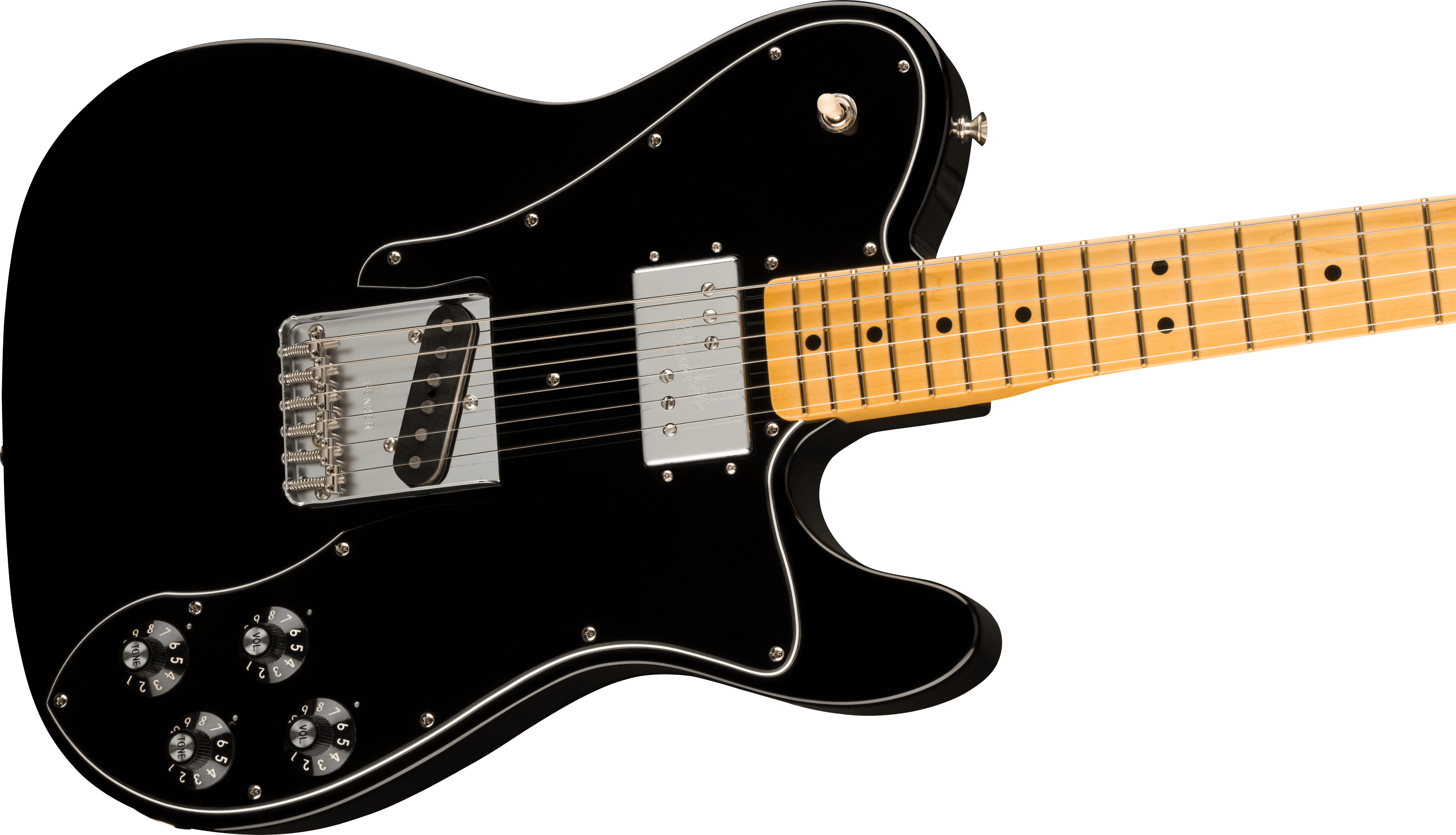 Fender American Vintage II 1977 Telecaster Custom Maple Fingerboard Black 0110442806