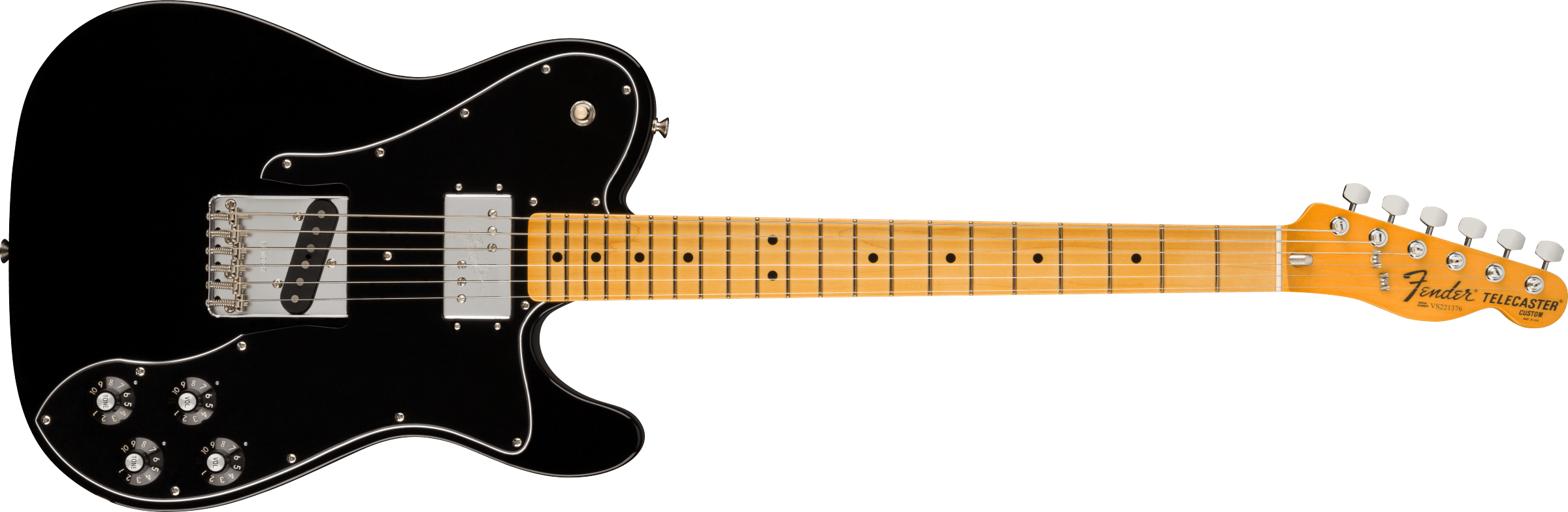 Fender American Vintage II 1977 Telecaster Custom Maple Fingerboard Black 0110442806