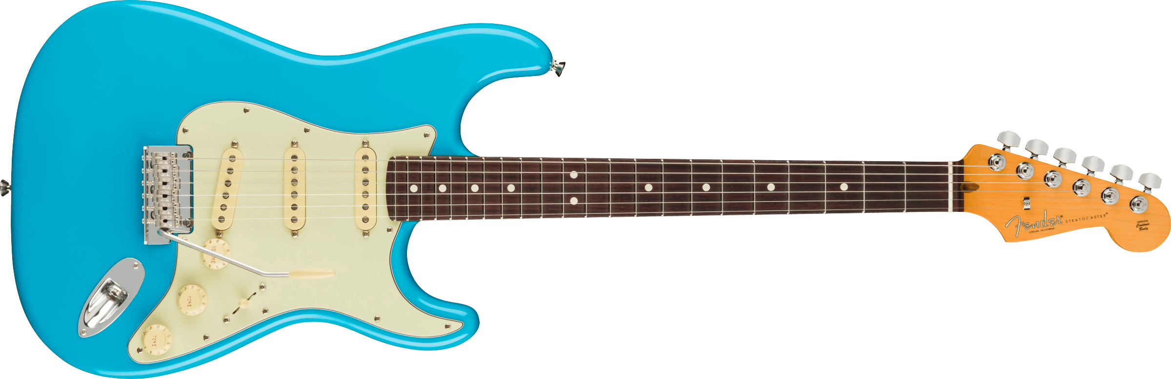 Fender American Professional II Stratocaster Rosewood Fingerboard Miami Blue F-0113900719 SERIAL NUMBER US210061754 - 7.4 LBS