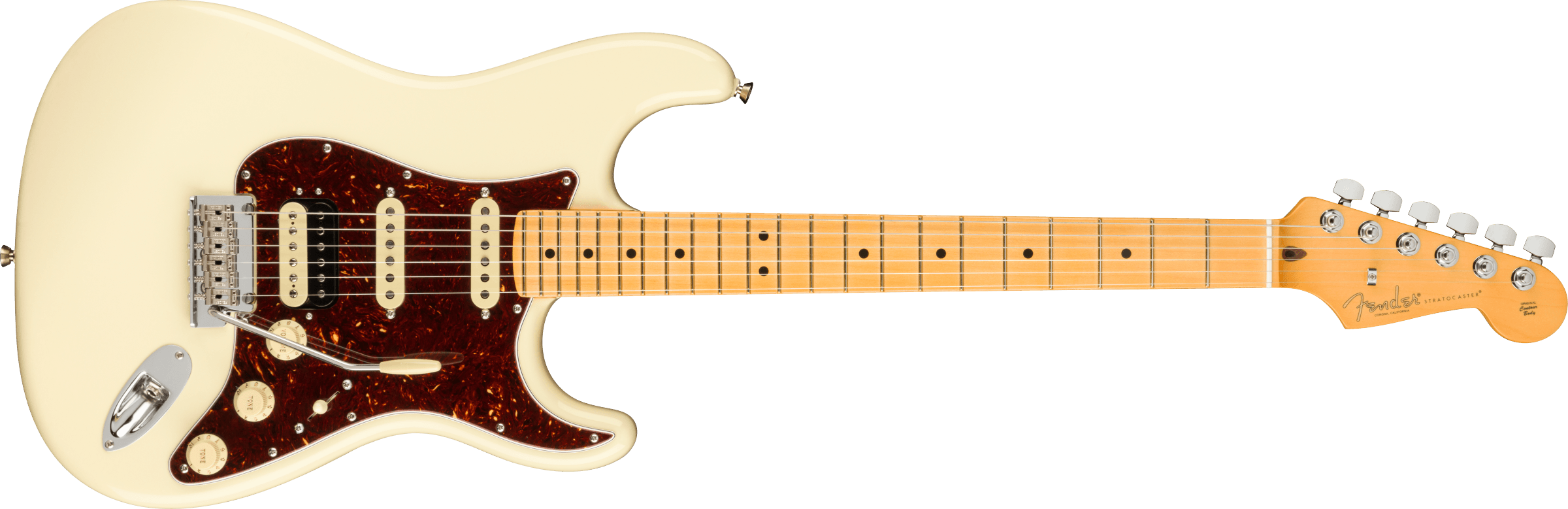 Fender American Professional II Stratocaster HSS Maple Fingerboard Olympic White F-0113912705