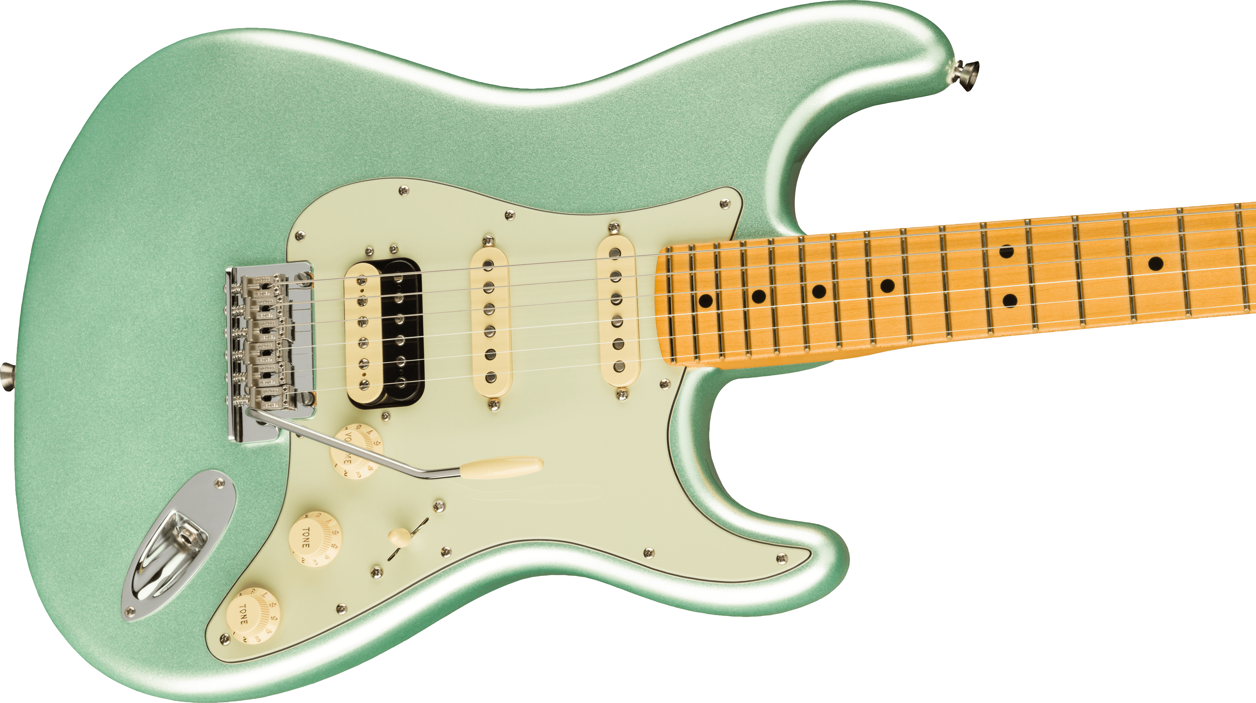 Fender American Professional II Stratocaster HSS Maple Fingerboard Mystic Surf Green F-0113912718 SERIAL NUMBER US210105566 - 7.6 LBS