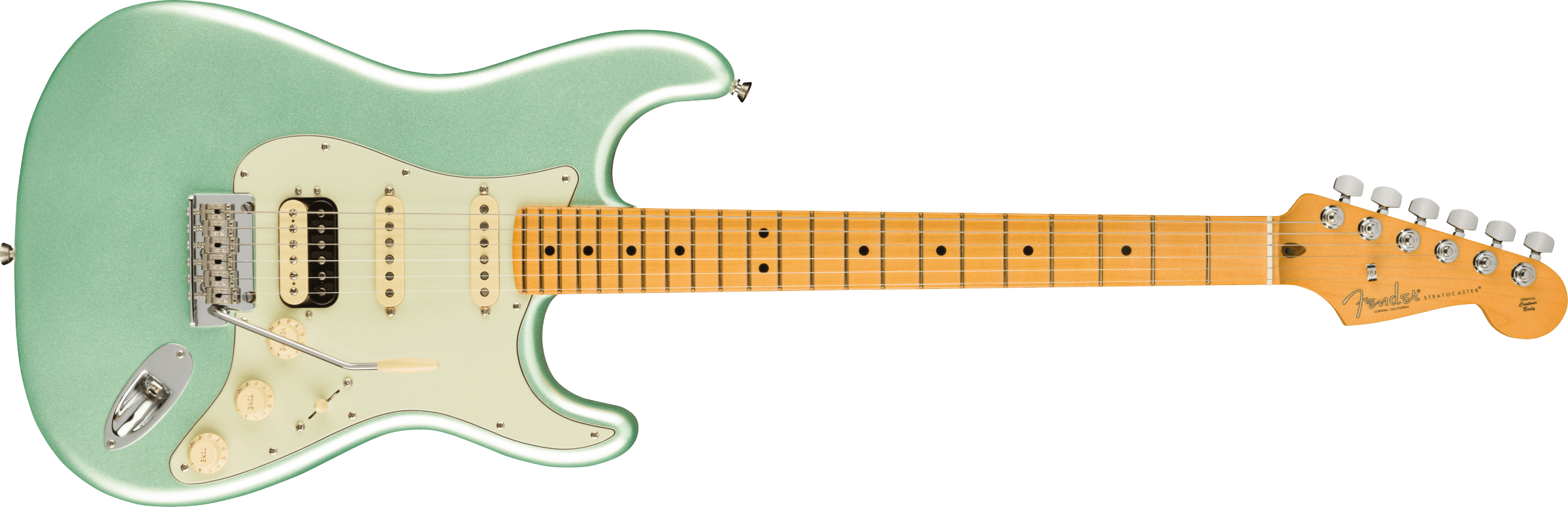 Fender American Professional II Stratocaster HSS Maple Fingerboard Mystic Surf Green F-0113912718 SERIAL NUMBER US210105566 - 7.6 LBS