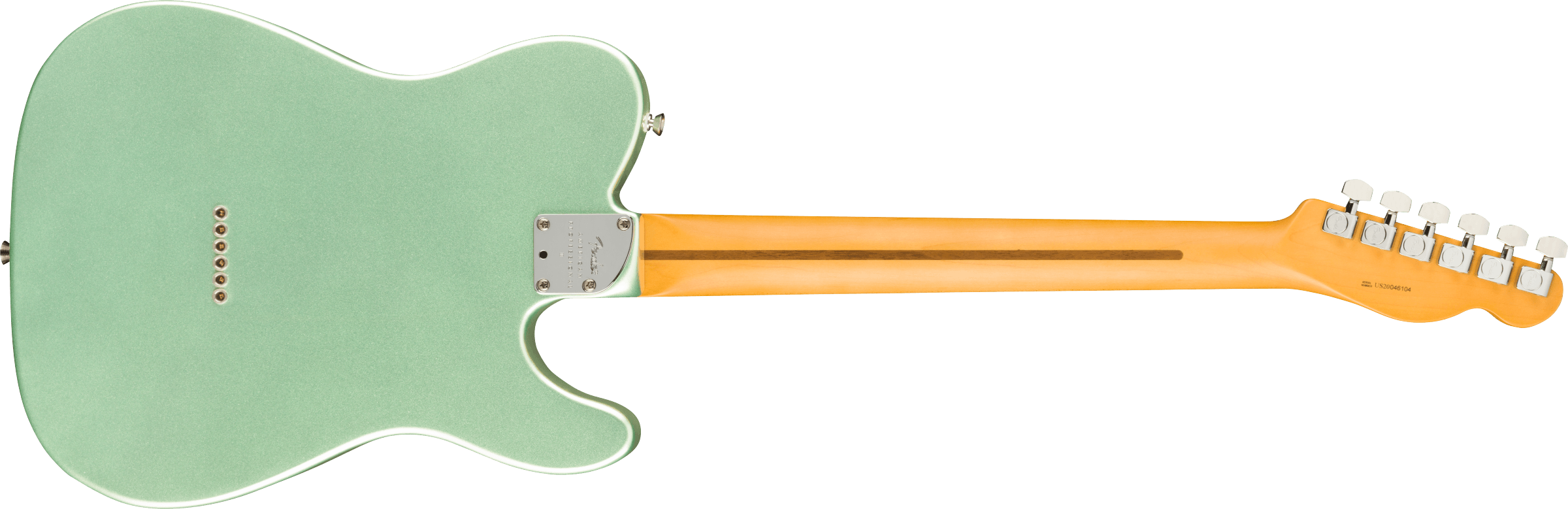 Fender American Professional II Telecaster Left Hand Maple Fingerboard Mystic Surf Green F-0113952718