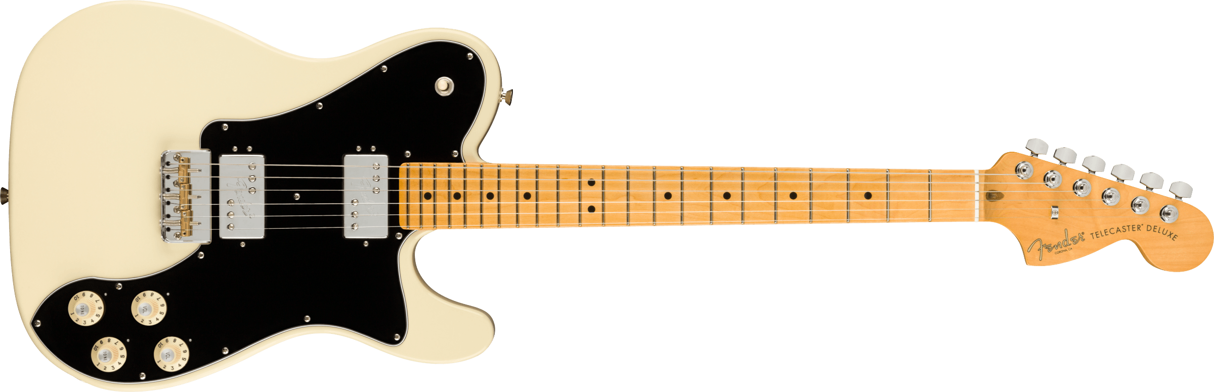 Fender American Professional II Telecaster Deluxe Maple Fingerboard Olympic White F-0113962705