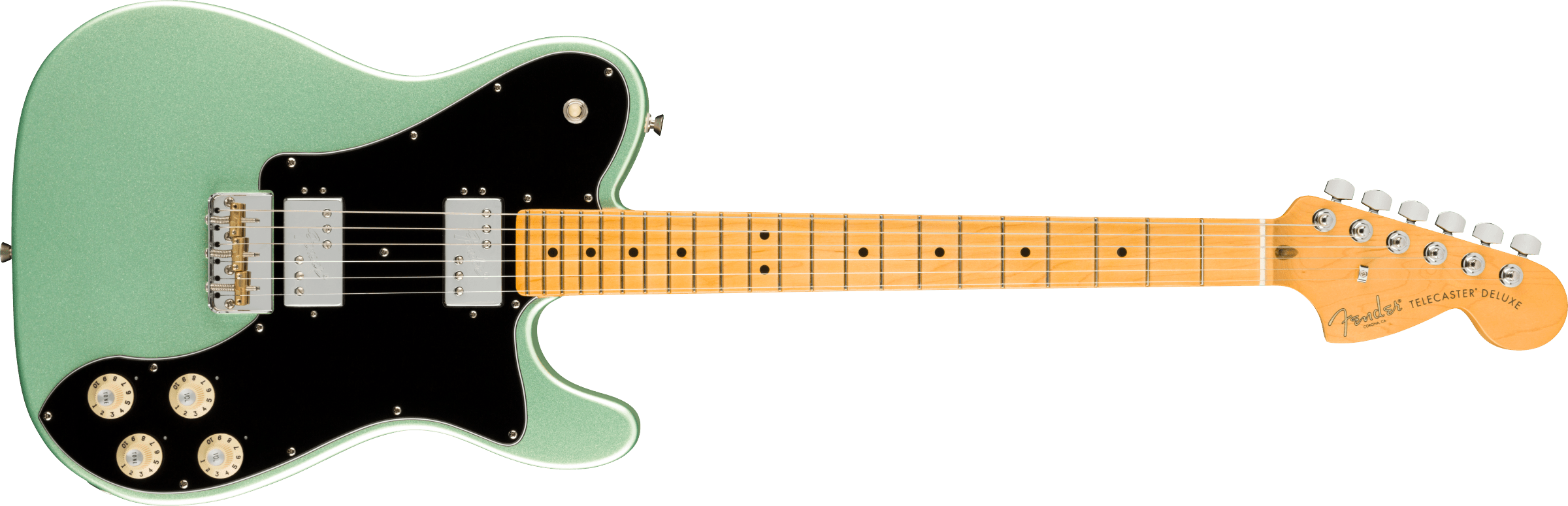 Fender American Professional II Telecaster Deluxe Maple Fingerboard Mystic Surf Green F-0113962718