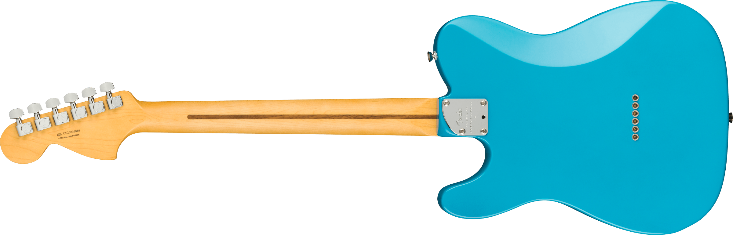 Fender American Professional II Telecaster Deluxe Maple Fingerboard Miami Blue F-0113962719