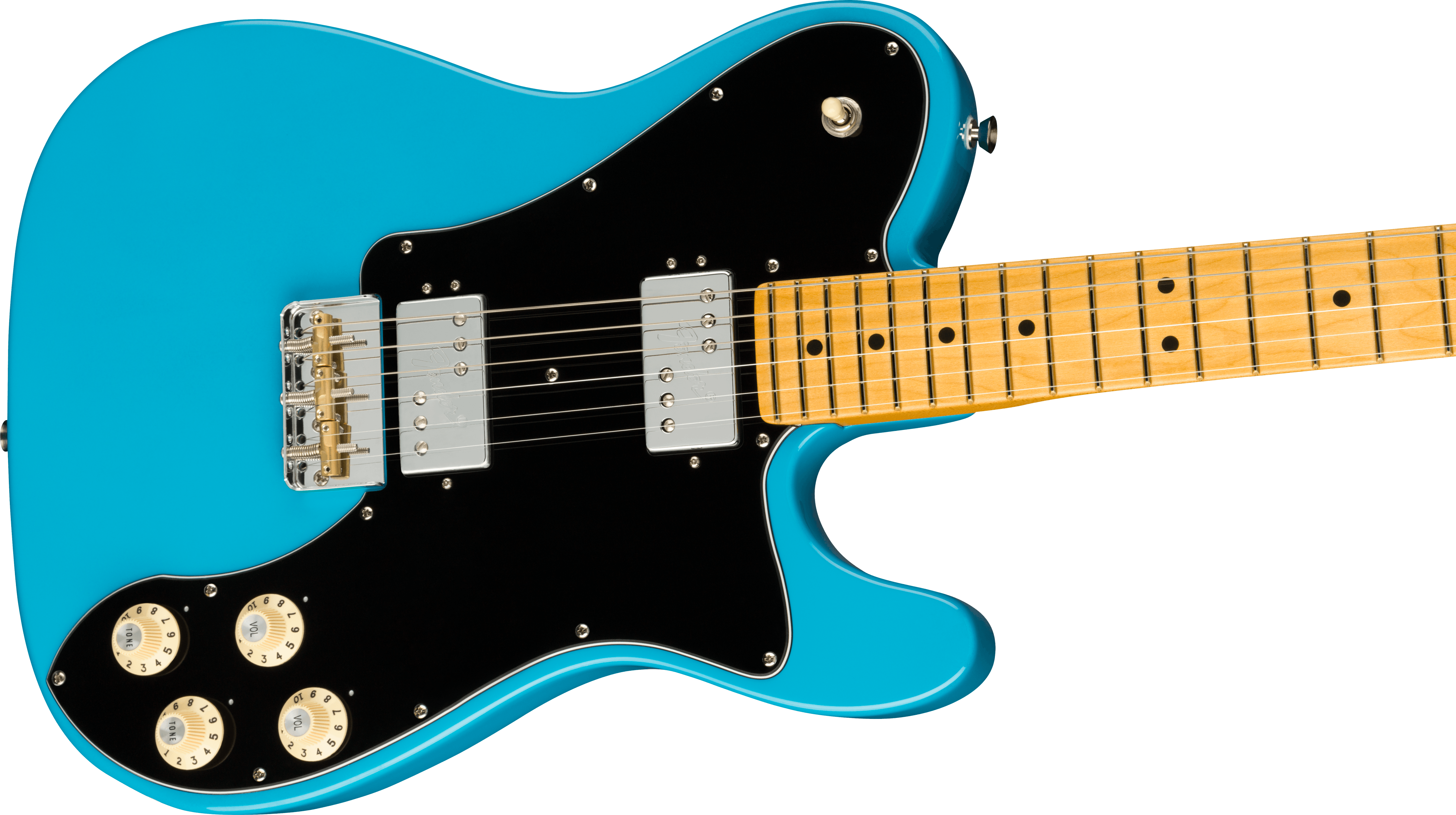 Fender American Professional II Telecaster Deluxe Maple Fingerboard Miami Blue F-0113962719 SERIAL NUMBER US22043942 - 8.0 LBS