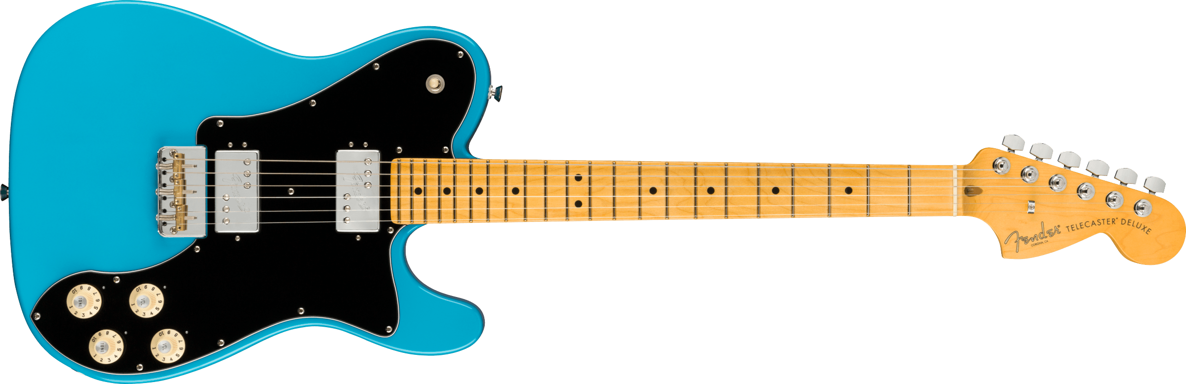 Fender American Professional II Telecaster Deluxe Maple Fingerboard Miami Blue F-0113962719