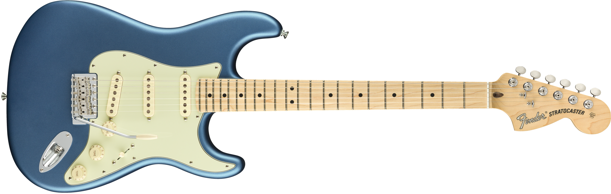 Fender American Performer Stratocaster Maple Fingerboard - Satin Lake Placid Blue F-0114912302