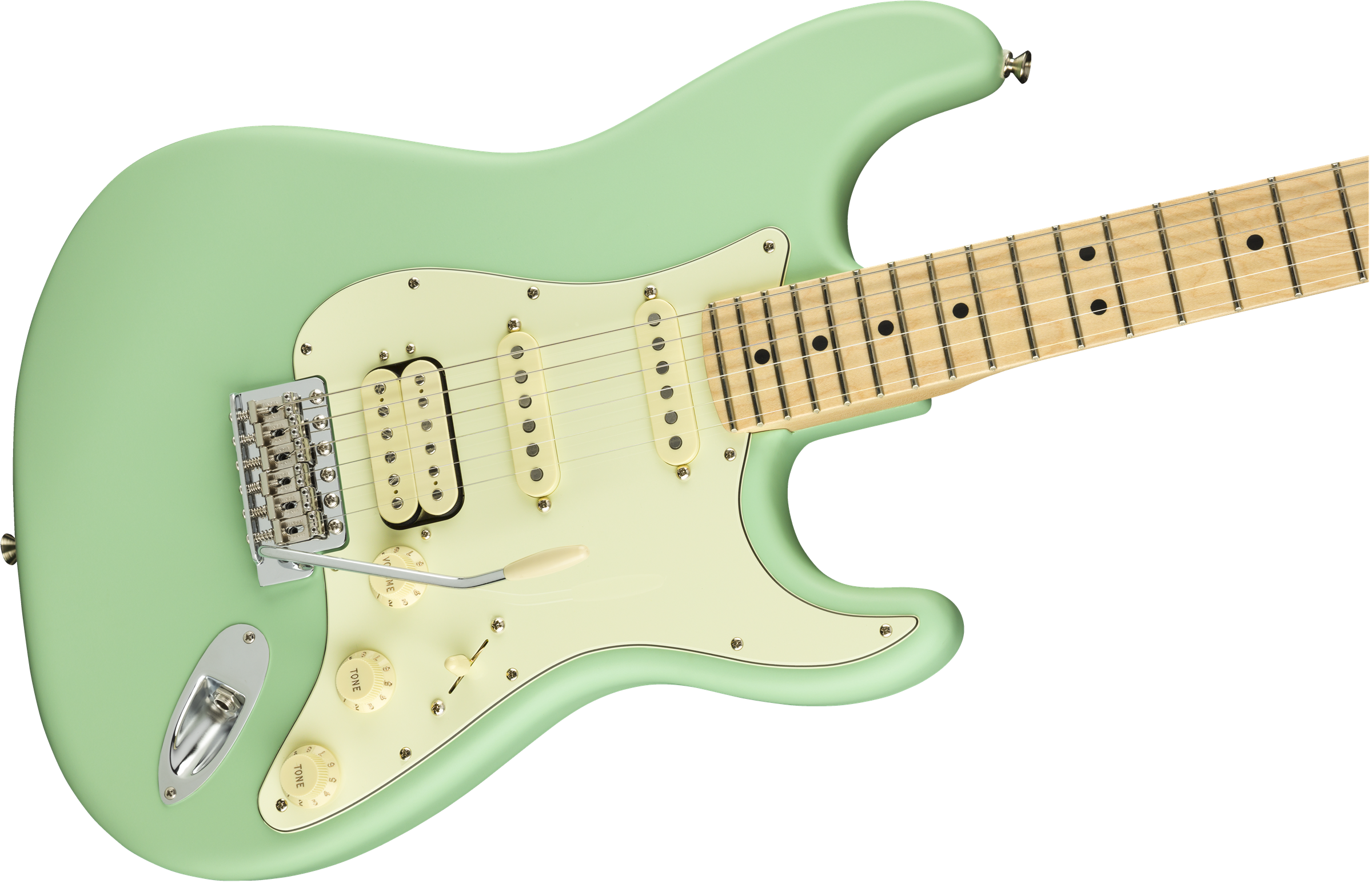 Fender American Performer Stratocaster HSS Maple Fingerboard - Satin Surf Green 0114922357