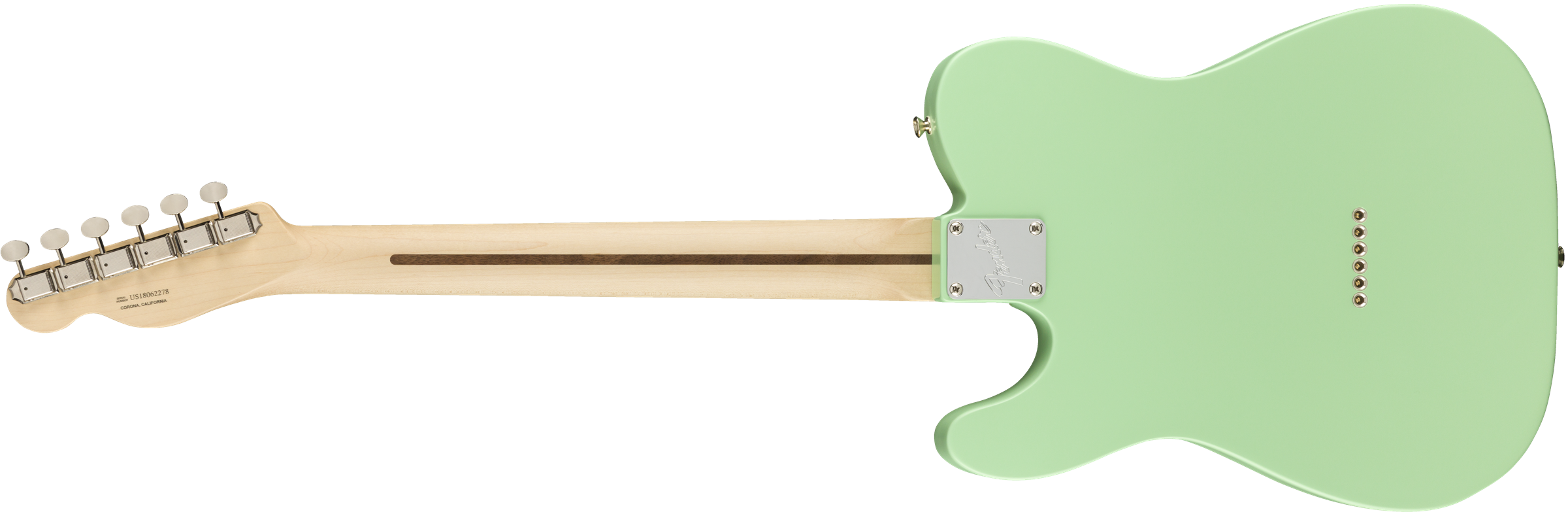 Fender American Performer Telecaster with Humbucking Rosewood Fingerboard - Satin Surf Green 0115120357