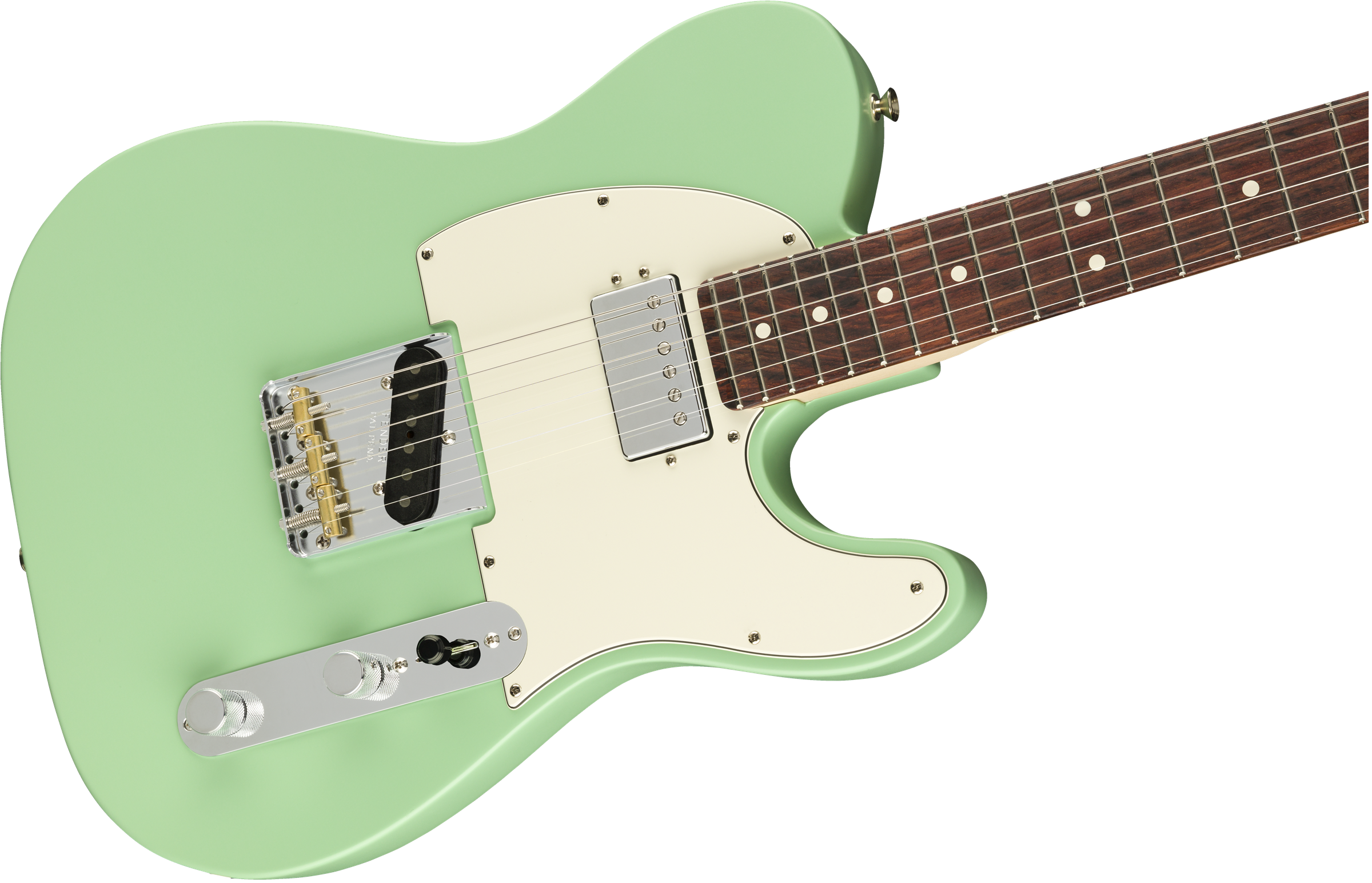 Fender American Performer Telecaster with Humbucking Rosewood Fingerboard - Satin Surf Green 0115120357