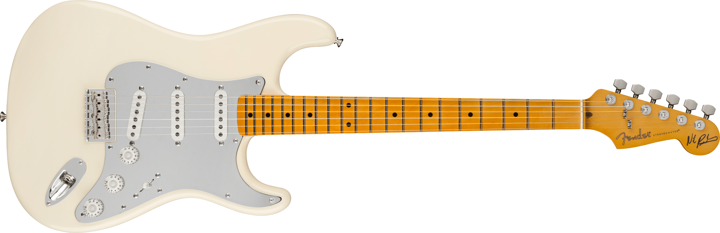 Fender Nile Rodgers Hitmaker Stratocaster Maple Fingerboard Olympic White MODEL 0115922705