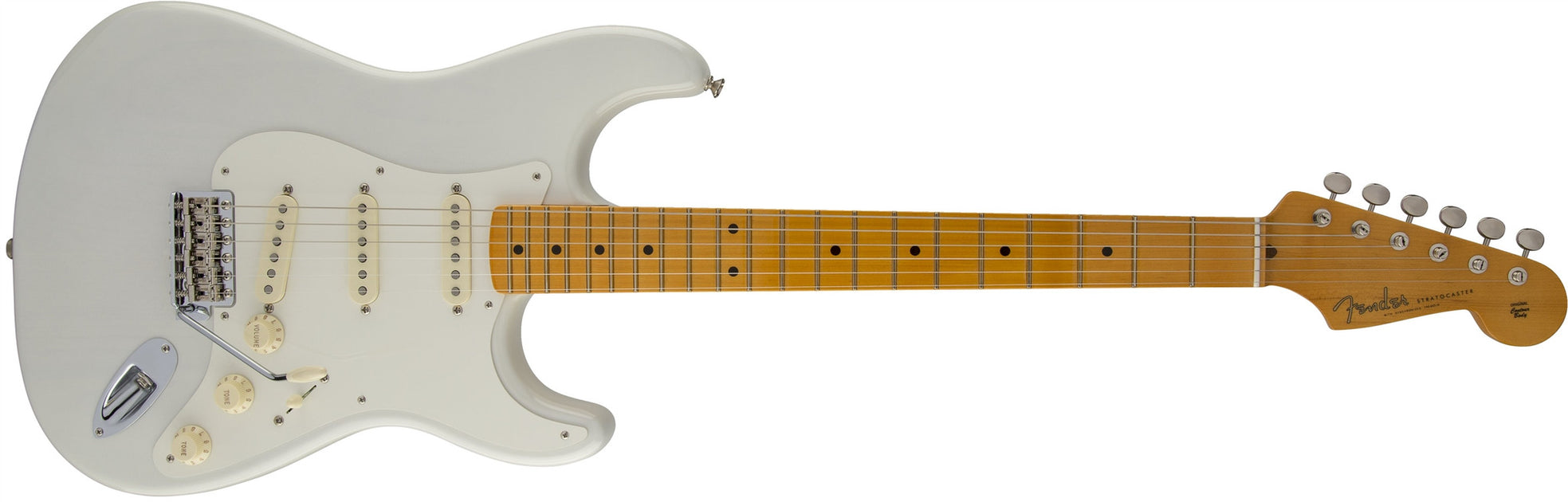 Fender Eric Johnson Stratocaster Maple Fingerboard White Blonde 0117 L.A. Music