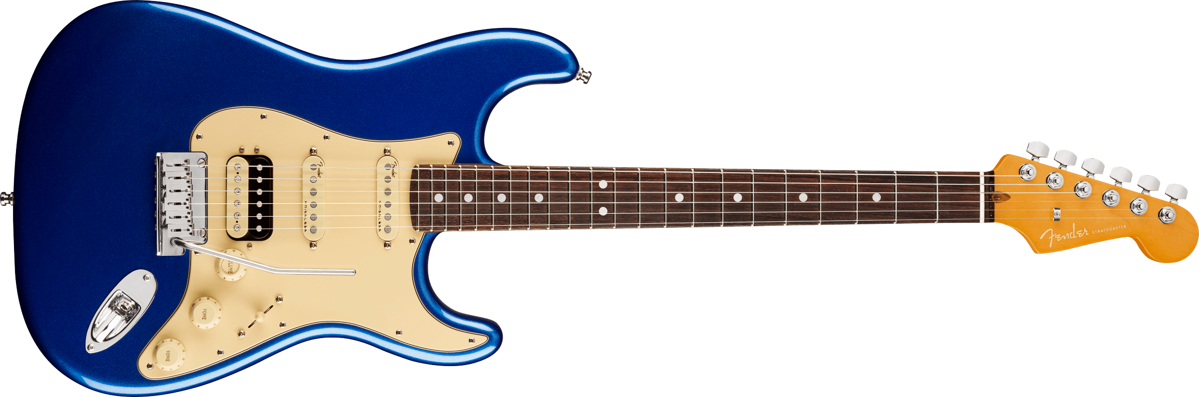 Fender American Ultra Stratocaster HSS Rosewood Fingerboard Cobra Blue 0118020795