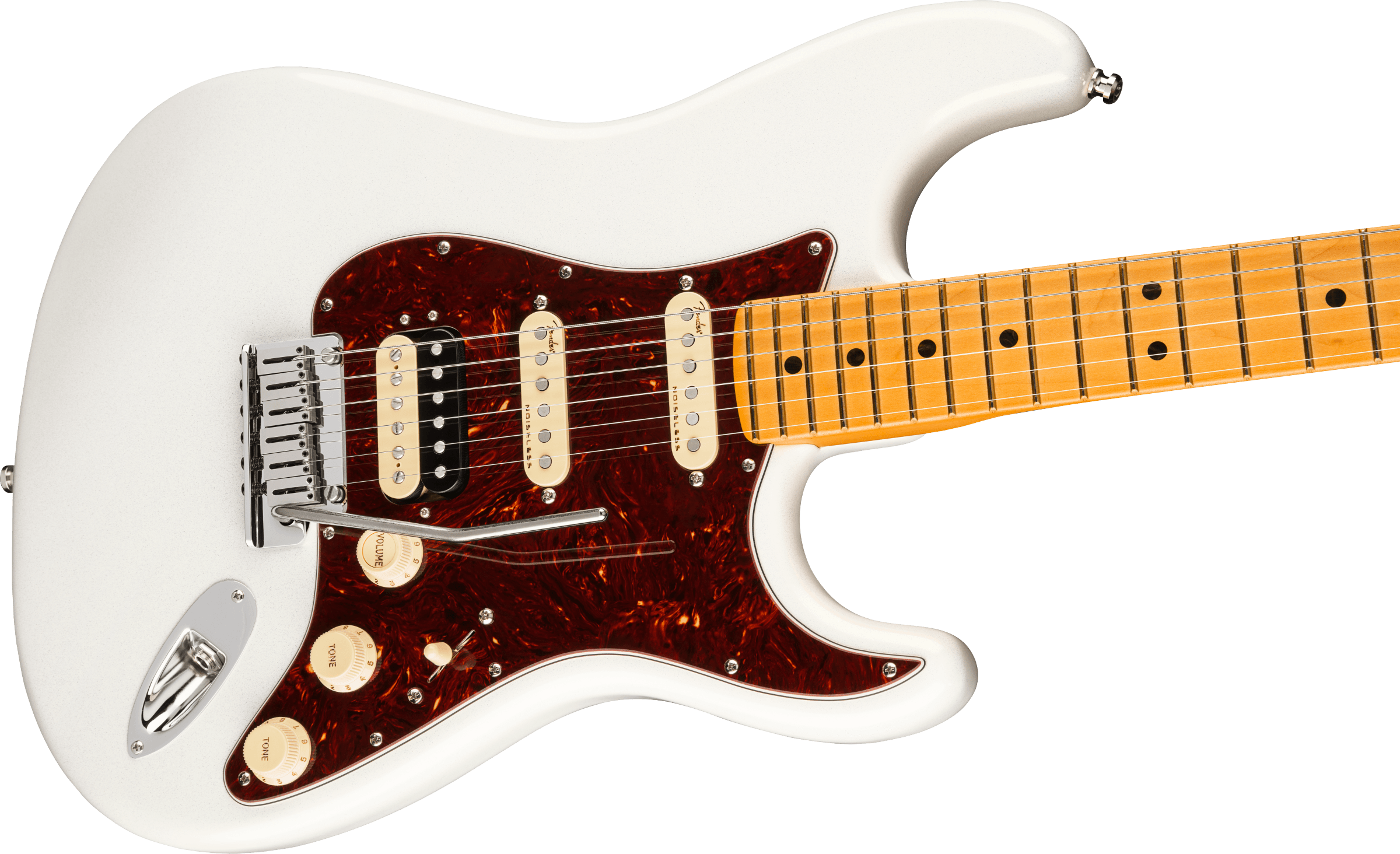 Fender American Ultra Stratocaster HSS Maple Fingerboard Arctic Pearl 0118022781