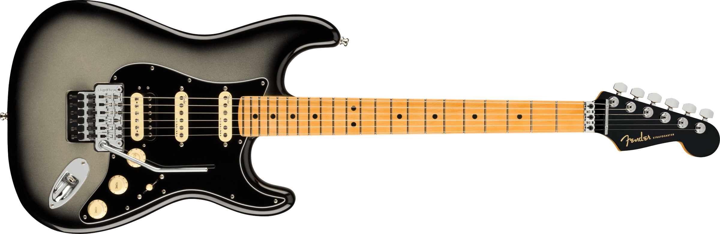 Fender Ultra Luxe Stratocaster Floyd Rose HSS Maple Fingerboard, Silverburst F-0118072791