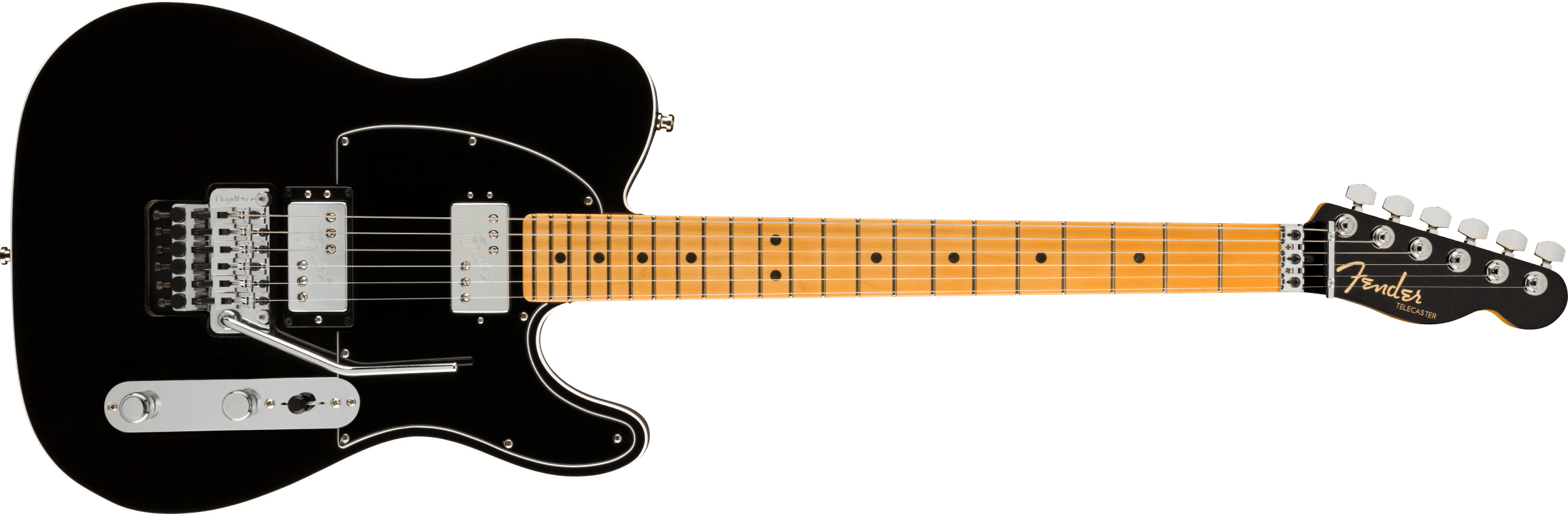 Fender American Ultra Luxe Telecaster Floyd Rose HH Maple Fingerboard Mystic Black F-0118092710