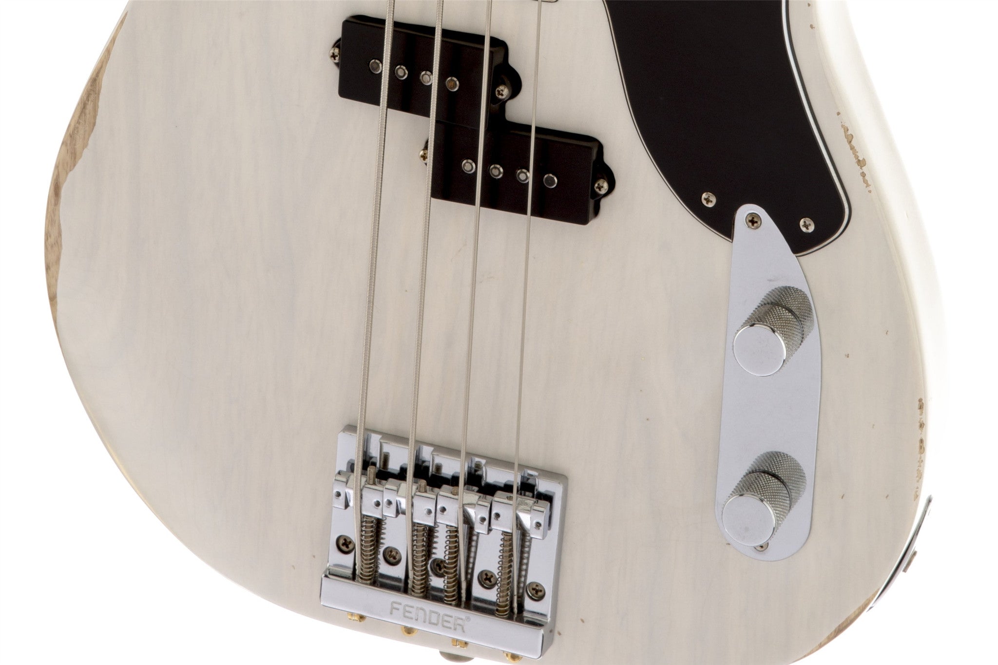 Fender Mike Dirnt Road Worn® Precision Bass®, Rosewood Fingerboard, White Blonde 0138410701 - L.A. Music - Canada's Favourite Music Store!