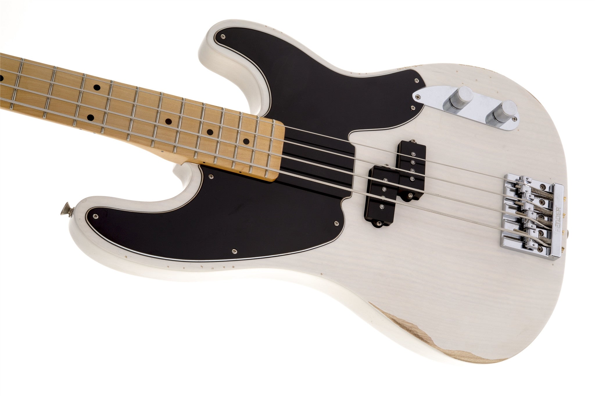 Fender Mike Dirnt Road Worn® Precision Bass®, Maple Fingerboard, White Blonde 0138412701 - L.A. Music - Canada's Favourite Music Store!