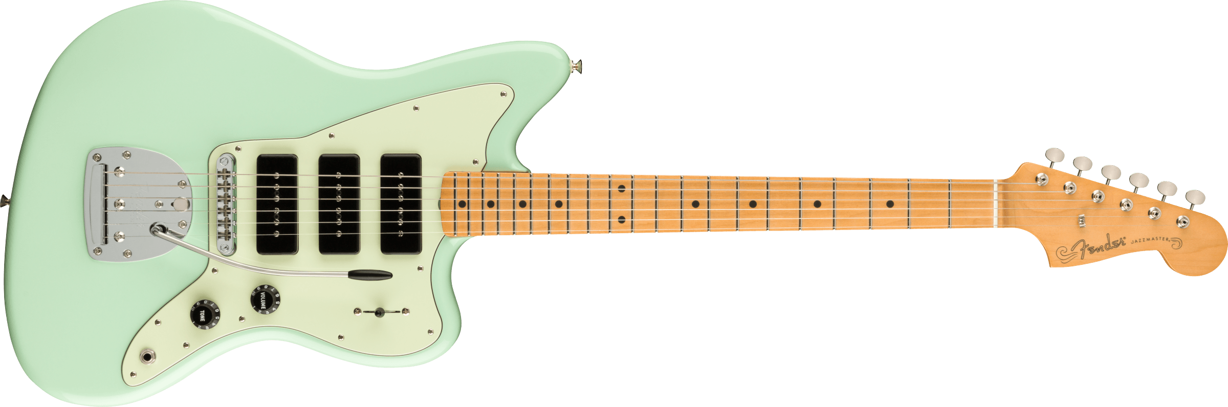 Fender Noventa Jazzmaster Maple Fingerboard Surf Green F-0140932357