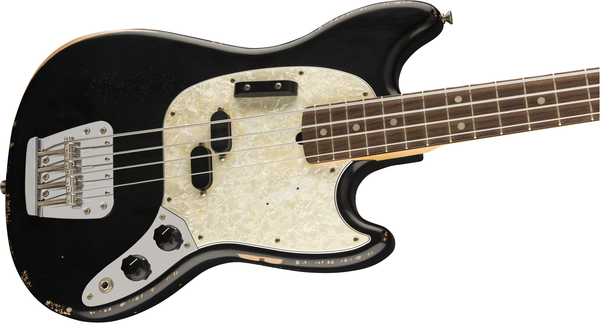 Fender JMJ Road Worn Mustang Bass Black F-0144060306