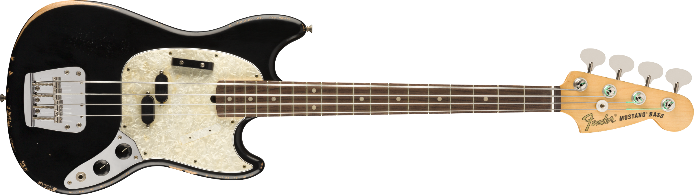 Fender JMJ Road Worn Mustang Bass Black F-0144060306