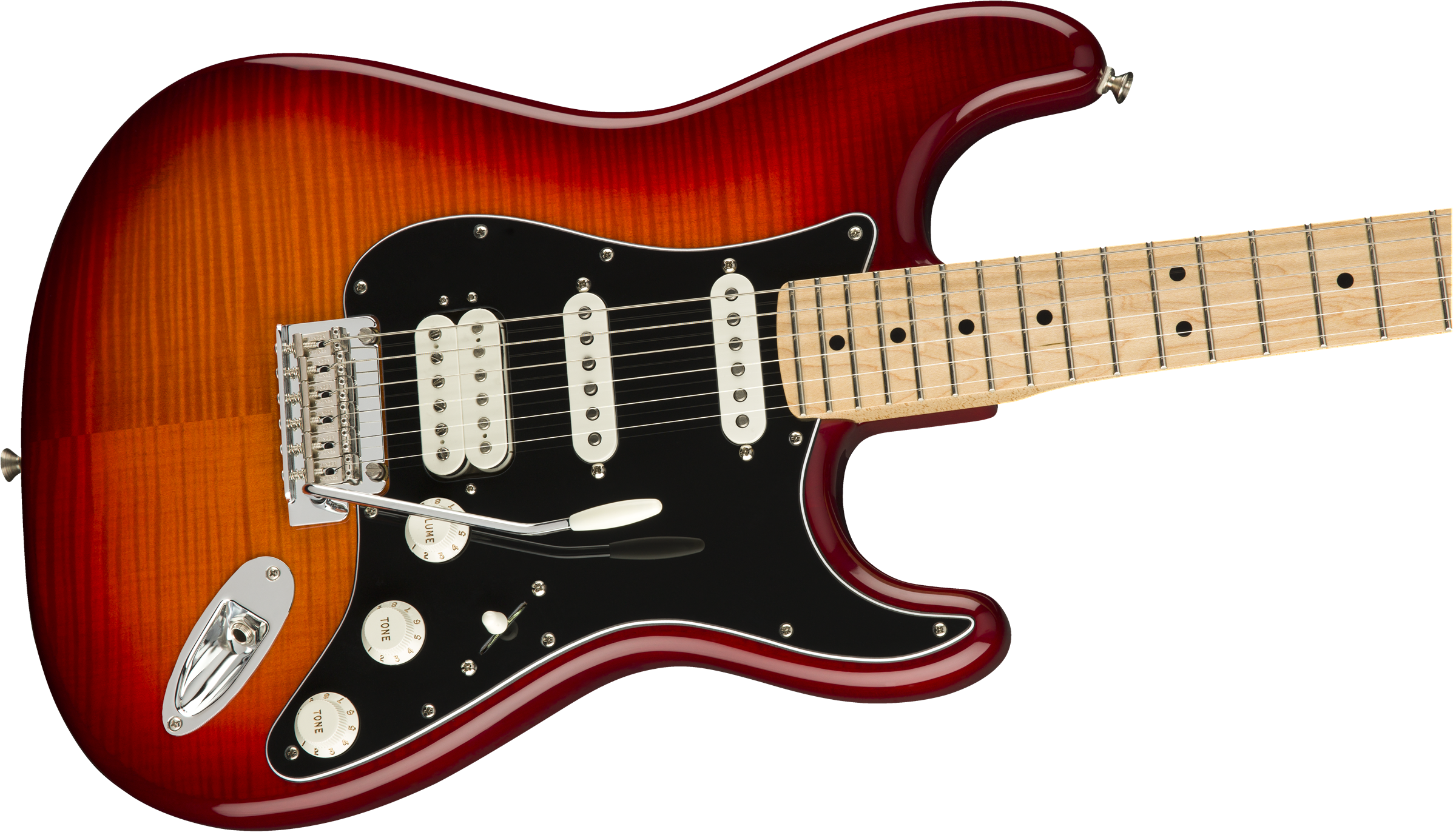 Fender Player Stratocaster HSS Plus Top, Maple Fingerboard, Aged Cherry Burst 0144562531