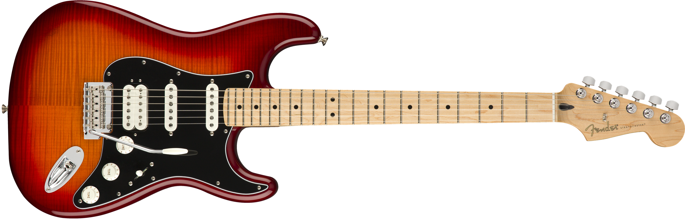 Fender Player Stratocaster HSS Plus Top, Maple Fingerboard, Aged Cherry Burst 0144562531