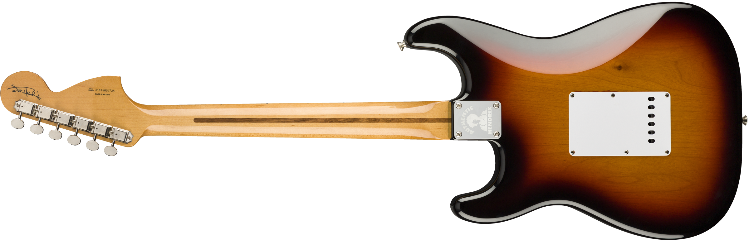 Fender Jimi Hendrix Stratocaster Maple Fingerboard 3-Color Sunburst 0145802300