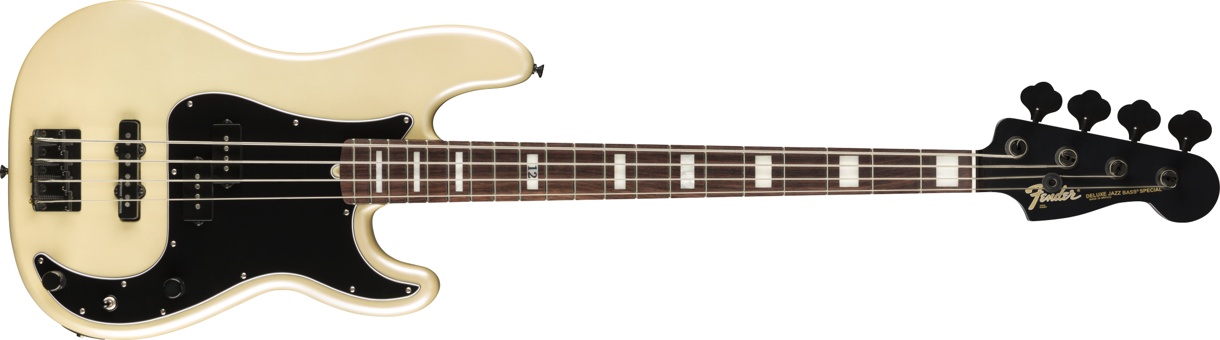Fender Duff McKagan Deluxe Precision Bass, Rosewood Fingerboard White Pearl 0146510334
