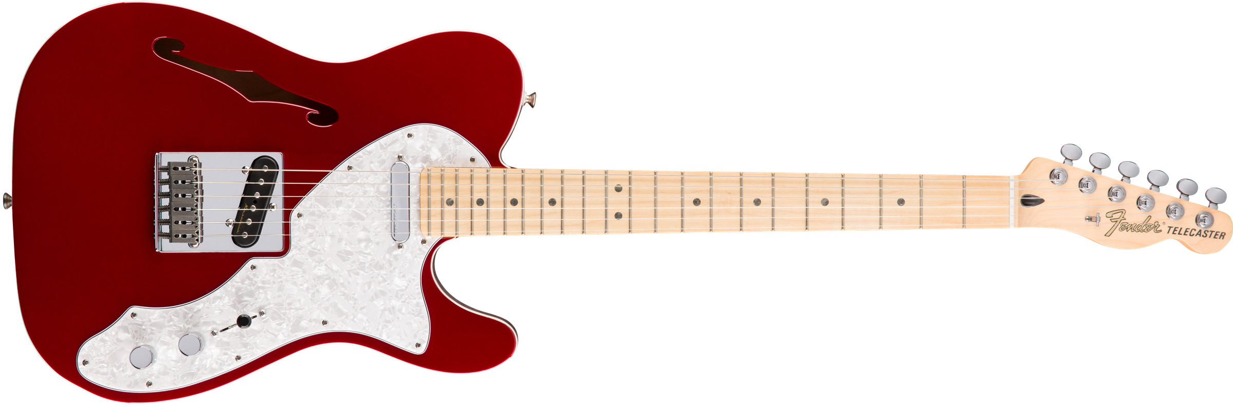 Fender Deluxe Telecaster Thinline, Maple Fingerboard, Candy Apple Red 0147602309