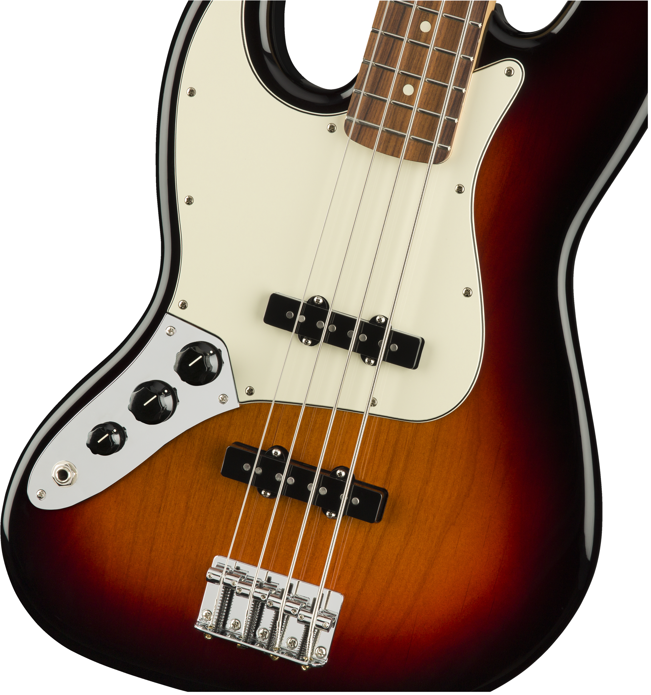 Fender Player Jazz Bass Left-Handed, Pau Ferro Fingerboard, 3-Color Sunburst 0149923500