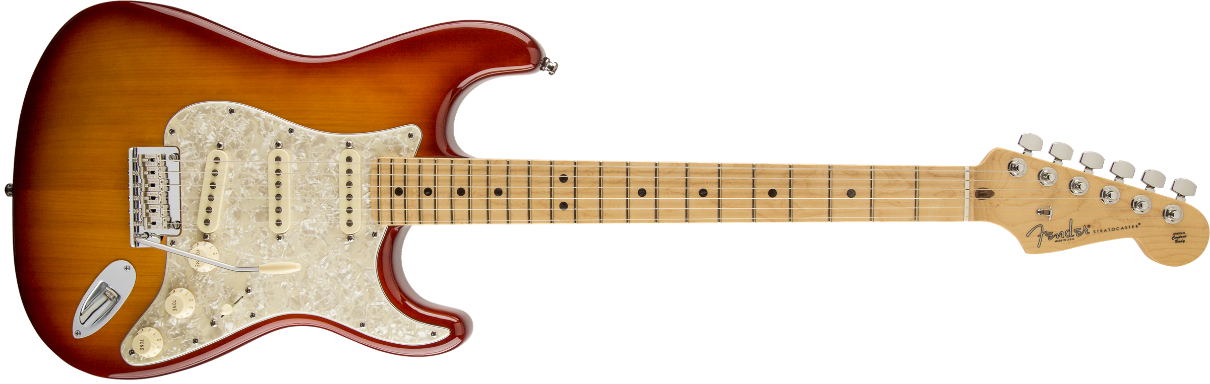 Fender Limited Edition Select Port Orford Cedar Stratocaster, Figured Maple Fingerboard, Sienna Sunburst 0170812847 Discontinued
