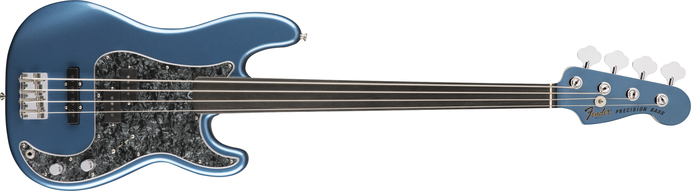 Fender USA Tony Franklin Fretless Precision Bass Ebony Fingerboard Lake Placid Blue 0190085802 SERIAL NUMBER US23110121 - 9.0 LBS