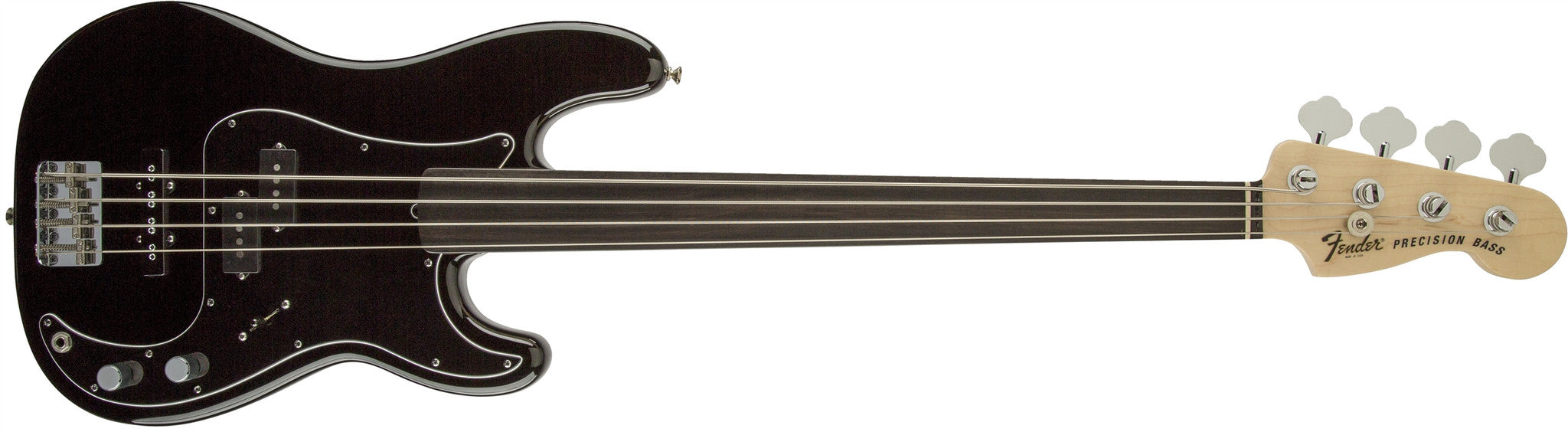 Fender Tony Franklin Fretless Precision Bass, Ebony Fingerboard, Black