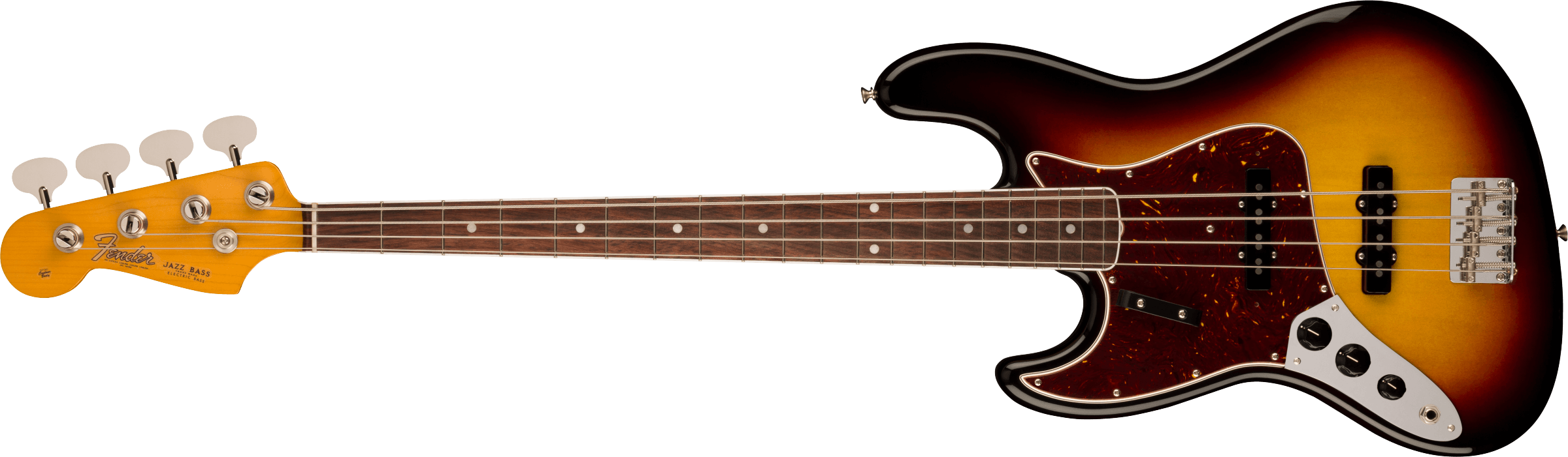 Fender American Vintage II 1966 Jazz Bass Left Handed Rosewood Fingerboard, 3-Color Sunburst 0190180800